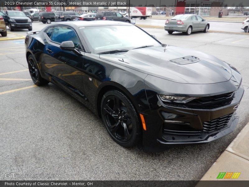 Mosaic Black Metallic / Jet Black 2019 Chevrolet Camaro SS Coupe