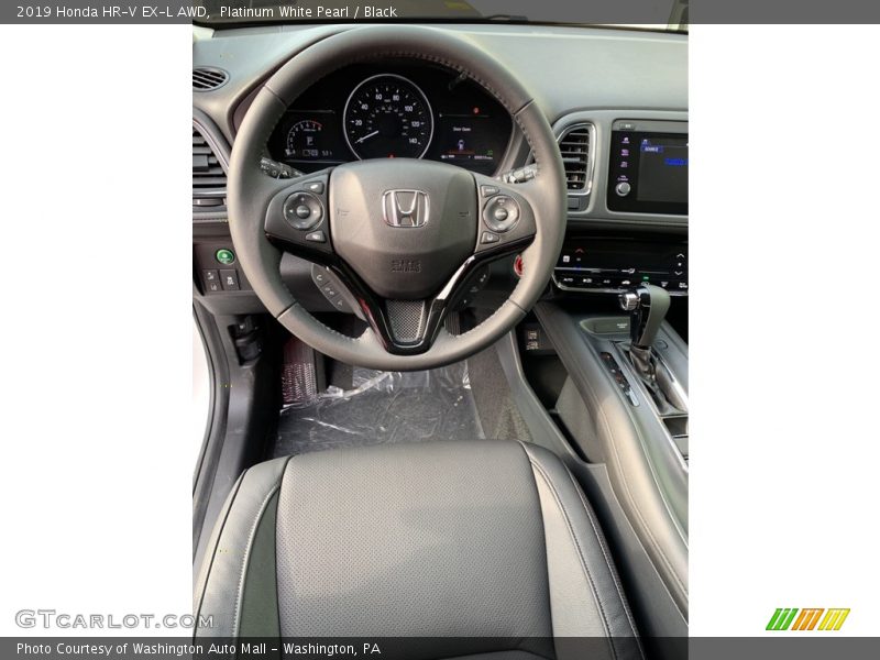 Platinum White Pearl / Black 2019 Honda HR-V EX-L AWD