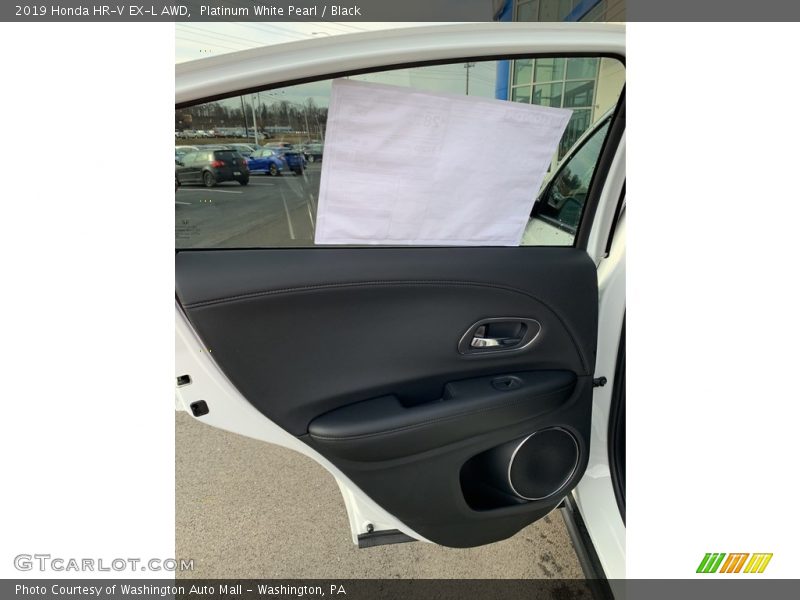 Platinum White Pearl / Black 2019 Honda HR-V EX-L AWD