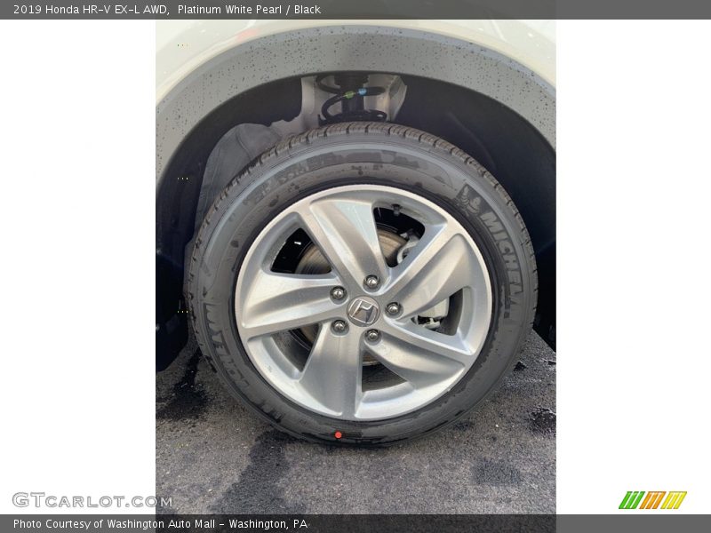Platinum White Pearl / Black 2019 Honda HR-V EX-L AWD