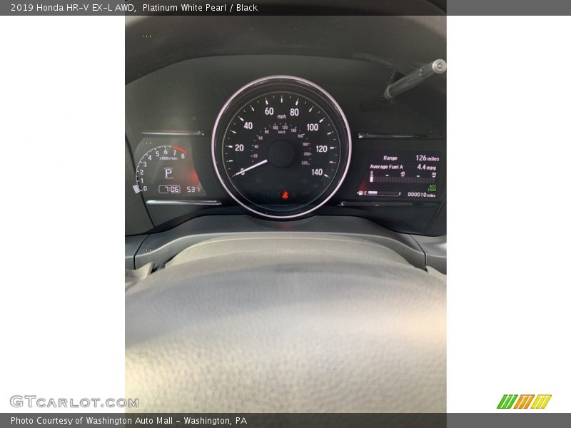 Platinum White Pearl / Black 2019 Honda HR-V EX-L AWD