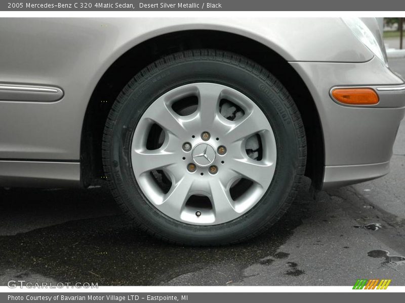 Desert Silver Metallic / Black 2005 Mercedes-Benz C 320 4Matic Sedan