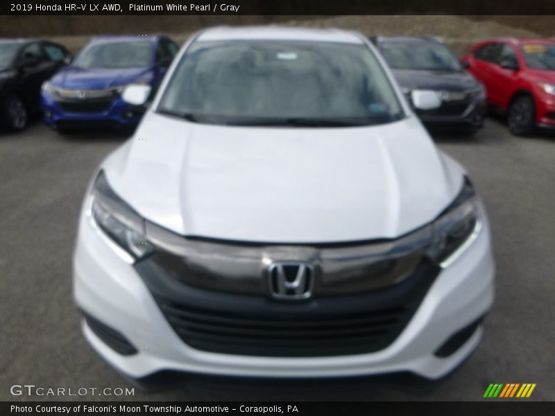 Platinum White Pearl / Gray 2019 Honda HR-V LX AWD