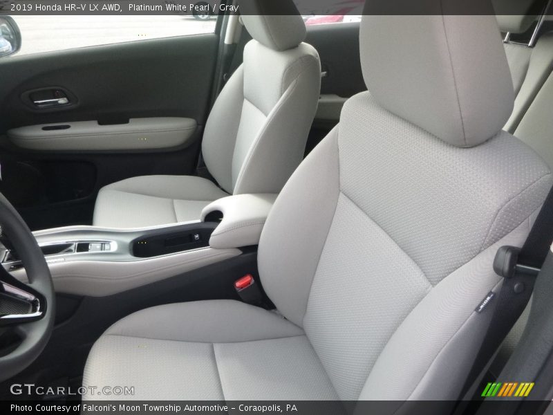 Platinum White Pearl / Gray 2019 Honda HR-V LX AWD