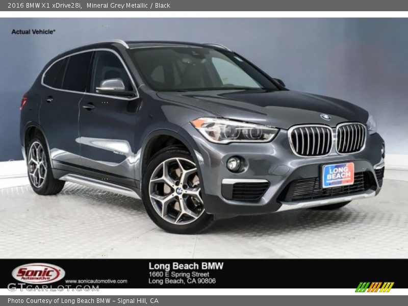 Mineral Grey Metallic / Black 2016 BMW X1 xDrive28i