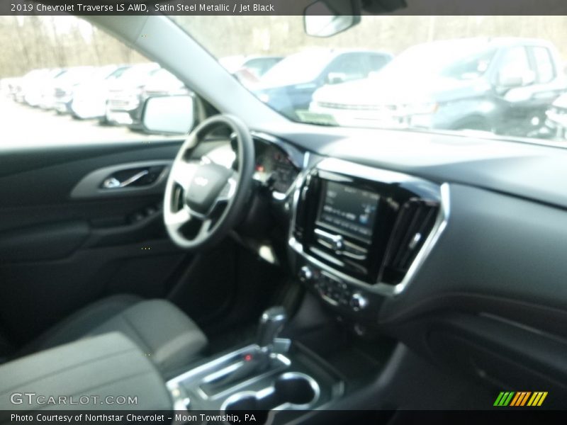 Satin Steel Metallic / Jet Black 2019 Chevrolet Traverse LS AWD