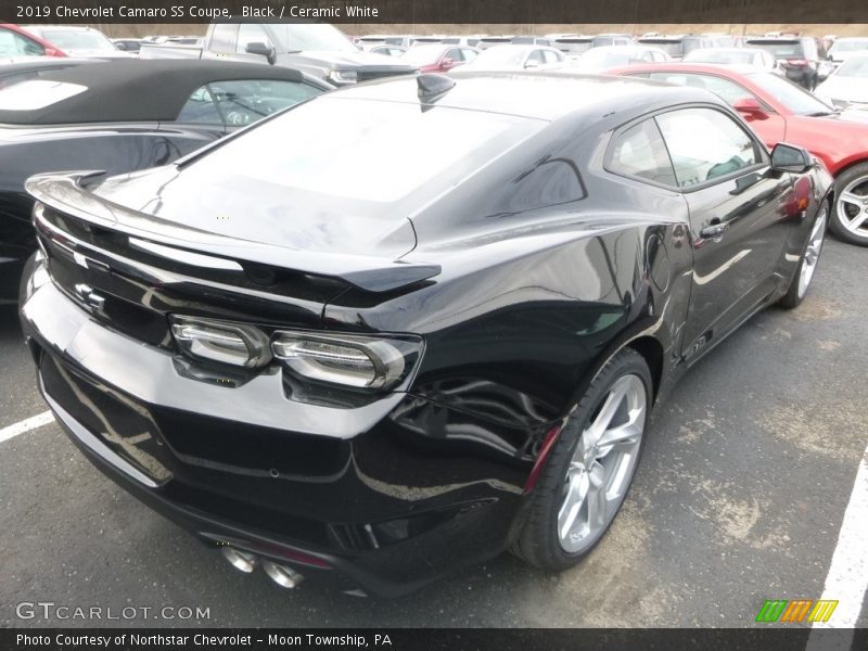 Black / Ceramic White 2019 Chevrolet Camaro SS Coupe