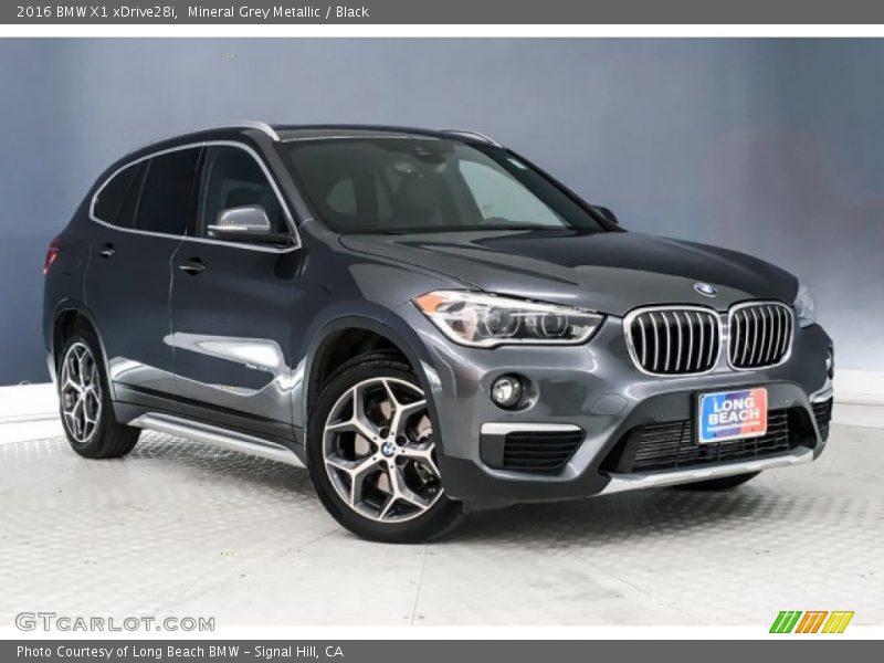 Mineral Grey Metallic / Black 2016 BMW X1 xDrive28i