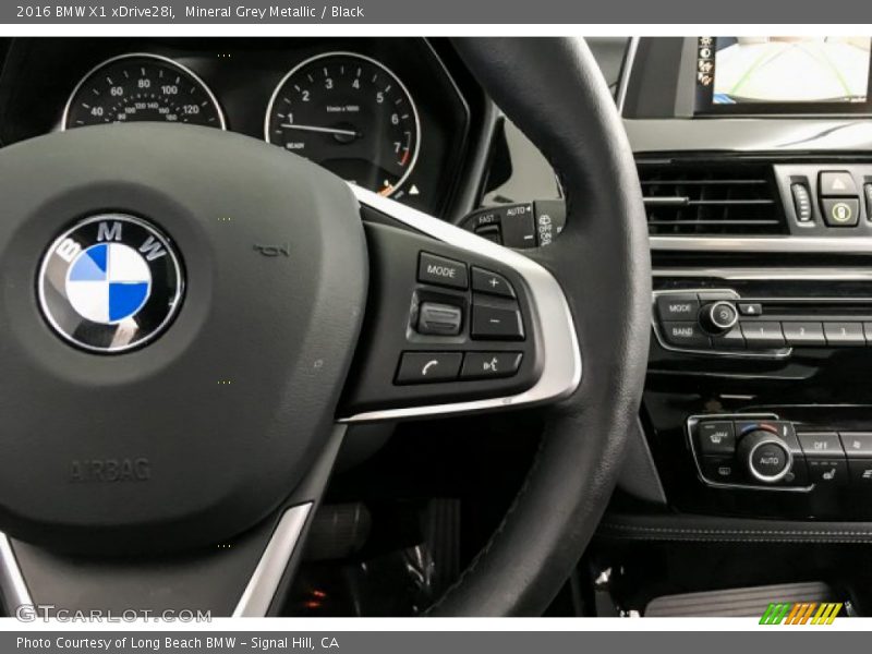 Mineral Grey Metallic / Black 2016 BMW X1 xDrive28i