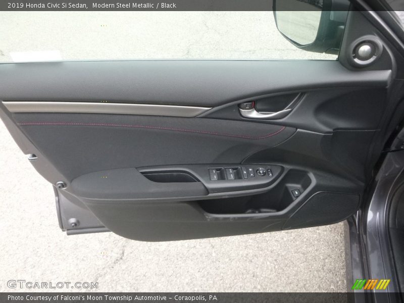Modern Steel Metallic / Black 2019 Honda Civic Si Sedan