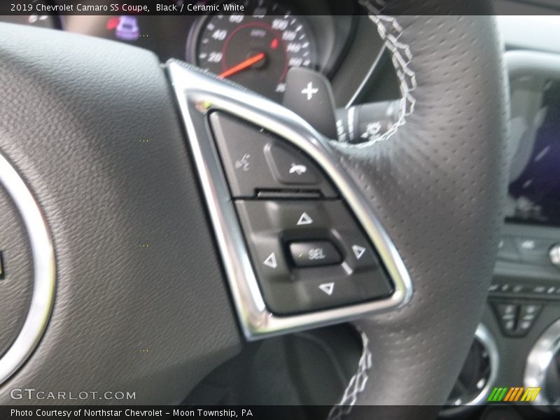 Black / Ceramic White 2019 Chevrolet Camaro SS Coupe