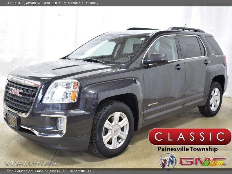 Iridium Metallic / Jet Black 2016 GMC Terrain SLE AWD