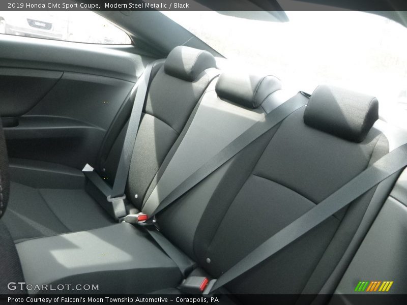 Modern Steel Metallic / Black 2019 Honda Civic Sport Coupe
