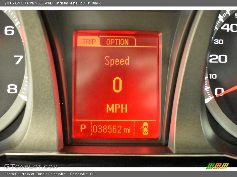 Iridium Metallic / Jet Black 2016 GMC Terrain SLE AWD