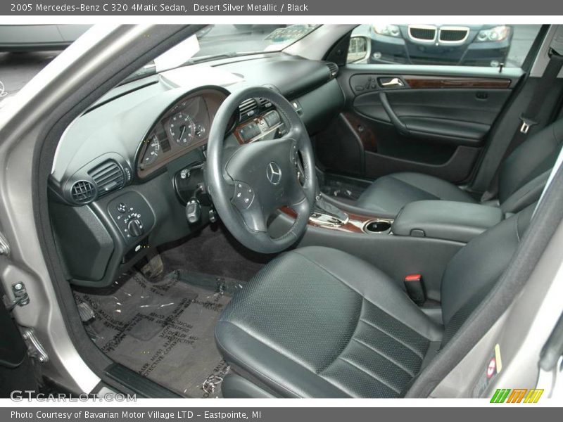 Desert Silver Metallic / Black 2005 Mercedes-Benz C 320 4Matic Sedan