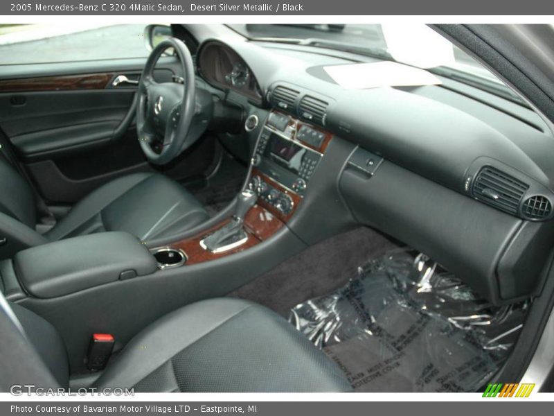 Desert Silver Metallic / Black 2005 Mercedes-Benz C 320 4Matic Sedan