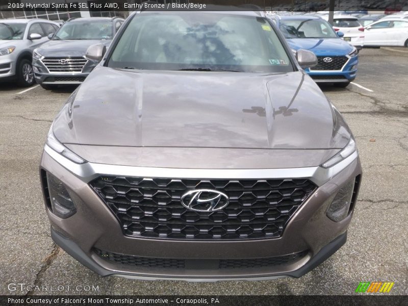 Earthy Bronze / Black/Beige 2019 Hyundai Santa Fe SEL Plus AWD