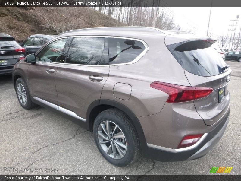 Earthy Bronze / Black/Beige 2019 Hyundai Santa Fe SEL Plus AWD