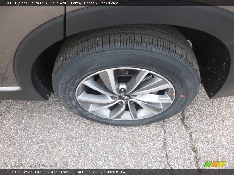 Earthy Bronze / Black/Beige 2019 Hyundai Santa Fe SEL Plus AWD