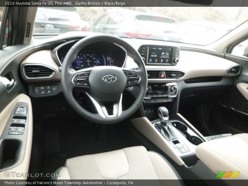 Earthy Bronze / Black/Beige 2019 Hyundai Santa Fe SEL Plus AWD