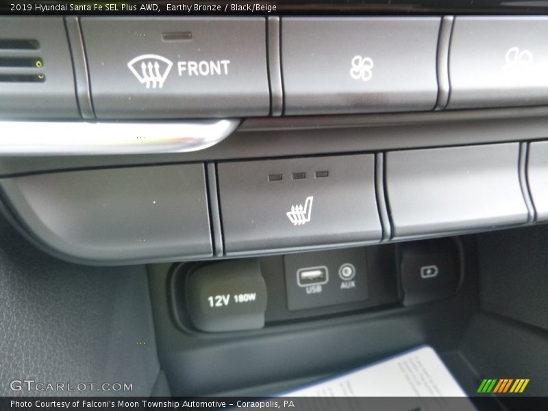 Earthy Bronze / Black/Beige 2019 Hyundai Santa Fe SEL Plus AWD
