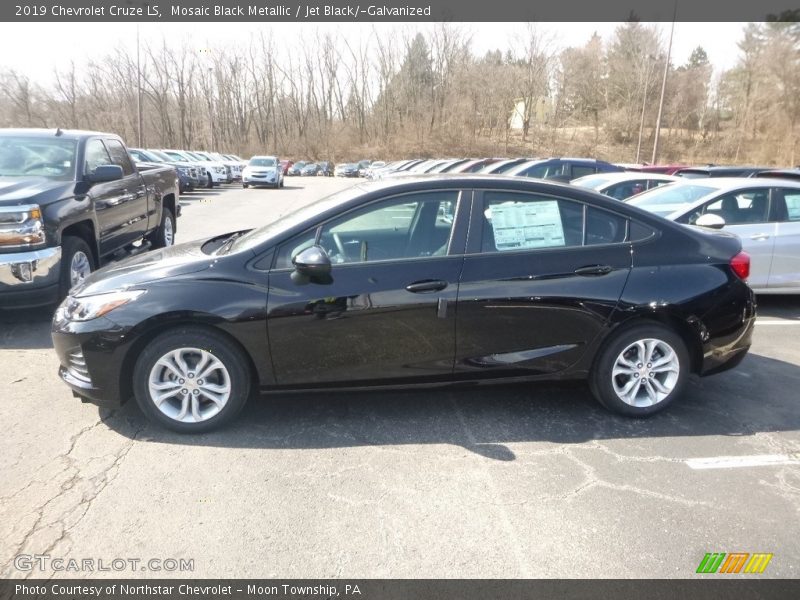 Mosaic Black Metallic / Jet Black/­Galvanized 2019 Chevrolet Cruze LS