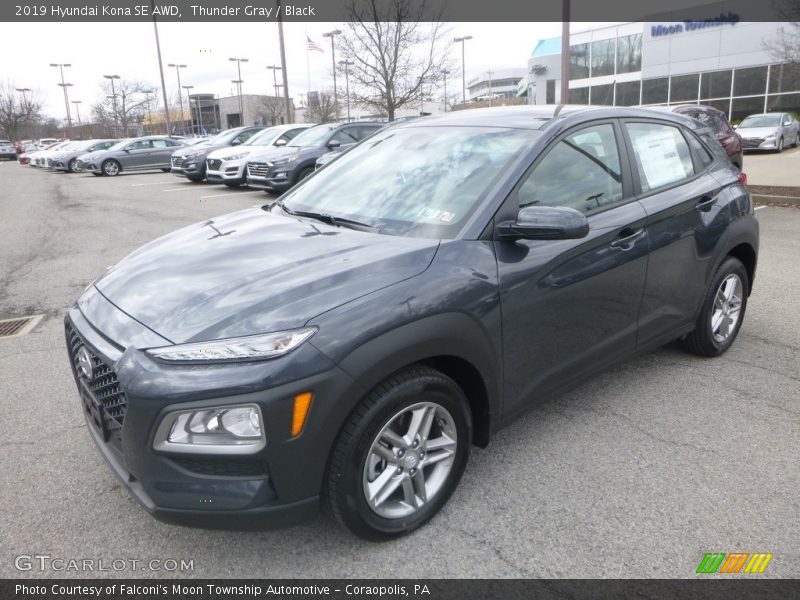 Thunder Gray / Black 2019 Hyundai Kona SE AWD