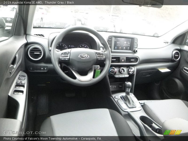 Thunder Gray / Black 2019 Hyundai Kona SE AWD
