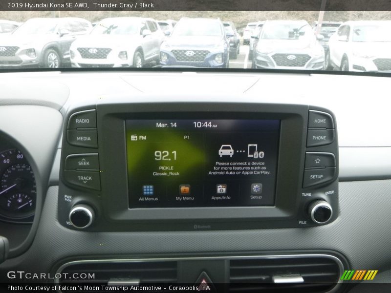 Thunder Gray / Black 2019 Hyundai Kona SE AWD