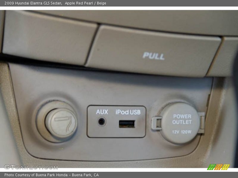 Apple Red Pearl / Beige 2009 Hyundai Elantra GLS Sedan