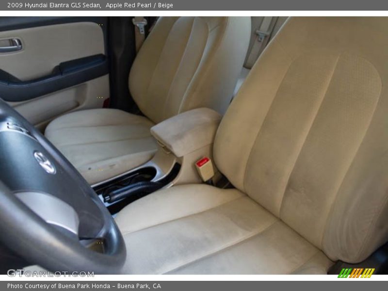 Apple Red Pearl / Beige 2009 Hyundai Elantra GLS Sedan
