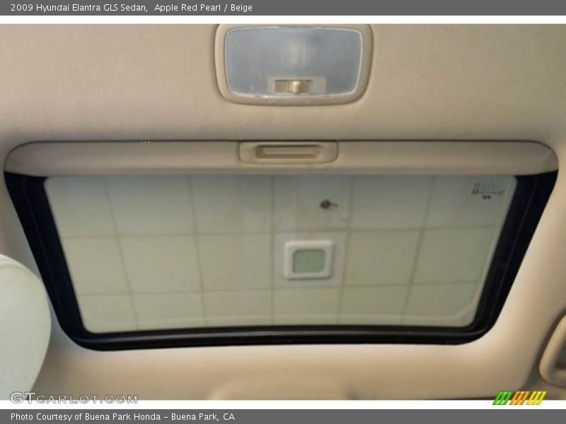 Apple Red Pearl / Beige 2009 Hyundai Elantra GLS Sedan