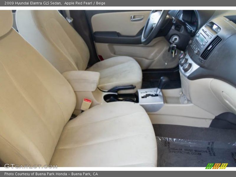 Apple Red Pearl / Beige 2009 Hyundai Elantra GLS Sedan