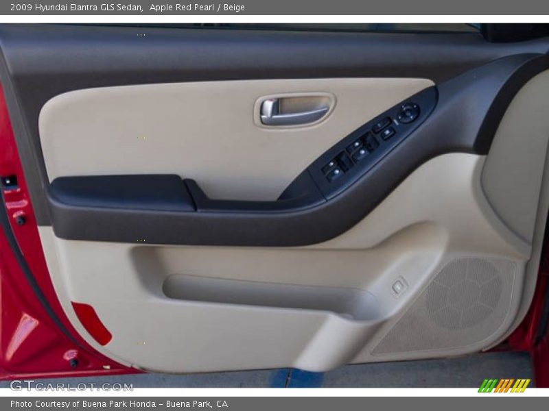 Apple Red Pearl / Beige 2009 Hyundai Elantra GLS Sedan