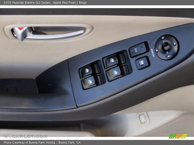 Apple Red Pearl / Beige 2009 Hyundai Elantra GLS Sedan