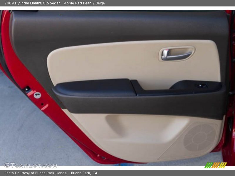 Apple Red Pearl / Beige 2009 Hyundai Elantra GLS Sedan