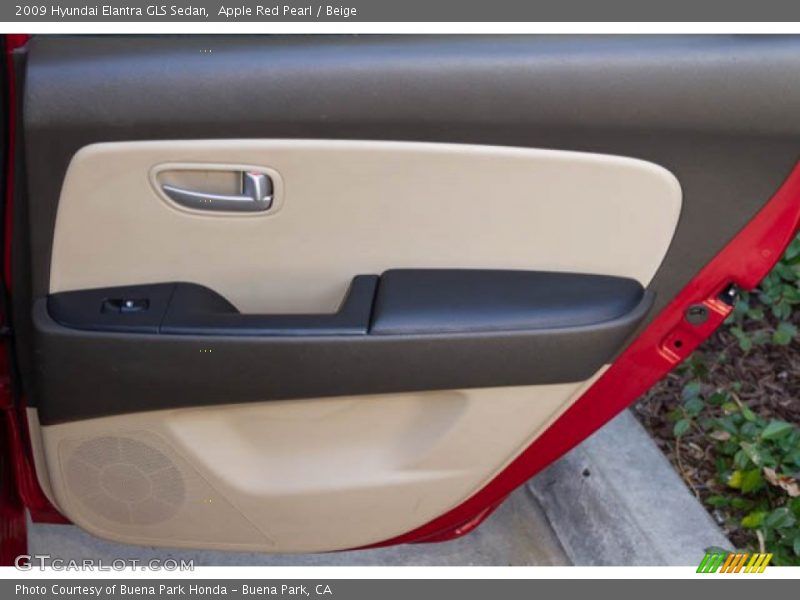 Apple Red Pearl / Beige 2009 Hyundai Elantra GLS Sedan