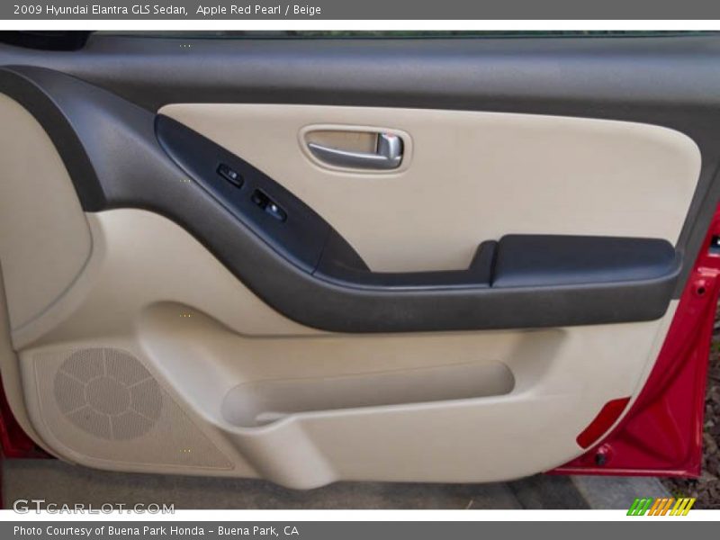 Apple Red Pearl / Beige 2009 Hyundai Elantra GLS Sedan