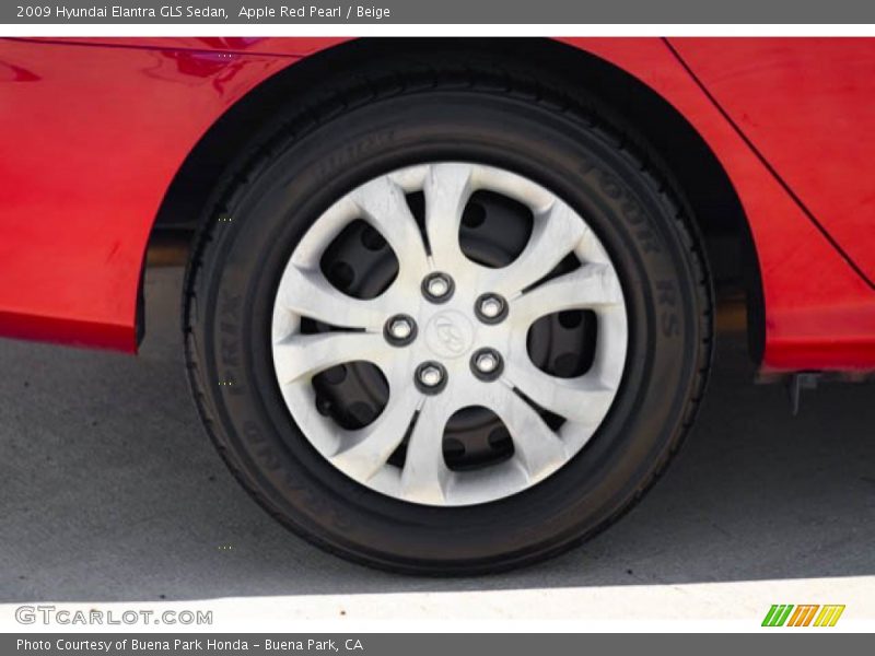 Apple Red Pearl / Beige 2009 Hyundai Elantra GLS Sedan