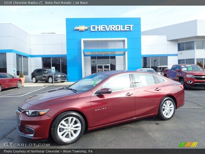 Butte Red Metallic / Jet Black 2016 Chevrolet Malibu LT