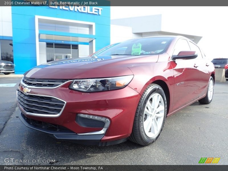 Butte Red Metallic / Jet Black 2016 Chevrolet Malibu LT