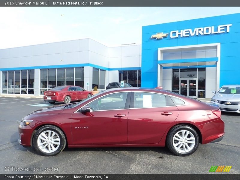 Butte Red Metallic / Jet Black 2016 Chevrolet Malibu LT