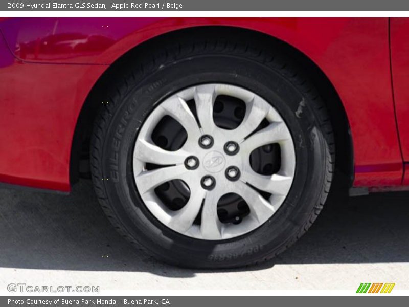 Apple Red Pearl / Beige 2009 Hyundai Elantra GLS Sedan