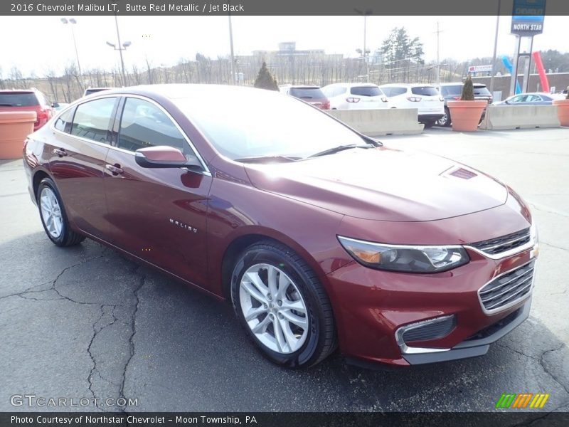 Butte Red Metallic / Jet Black 2016 Chevrolet Malibu LT