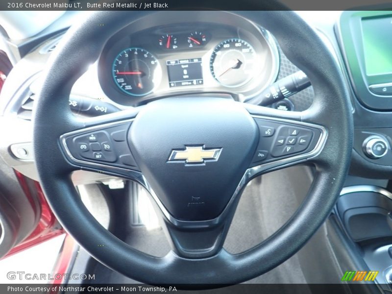 Butte Red Metallic / Jet Black 2016 Chevrolet Malibu LT