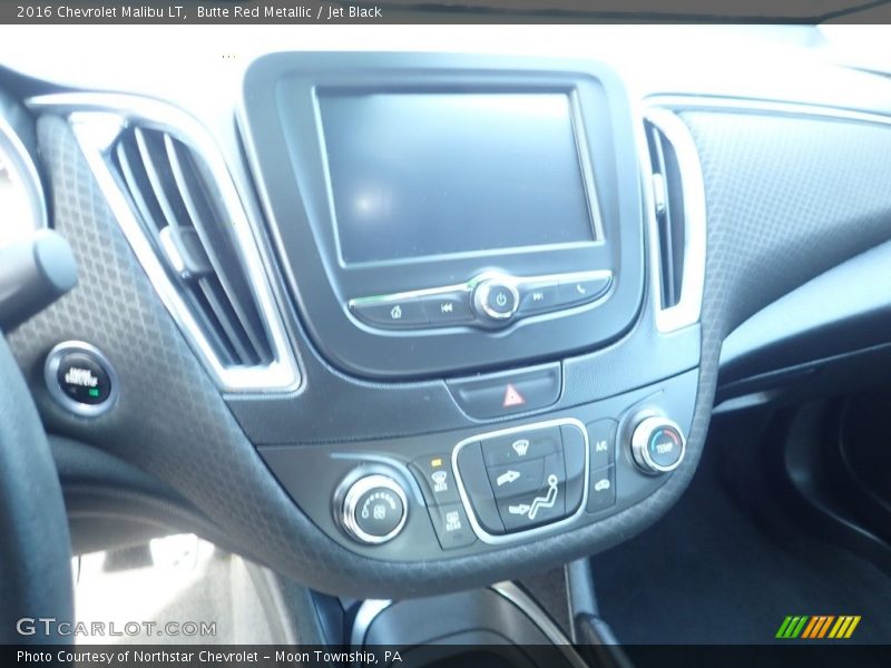 Butte Red Metallic / Jet Black 2016 Chevrolet Malibu LT