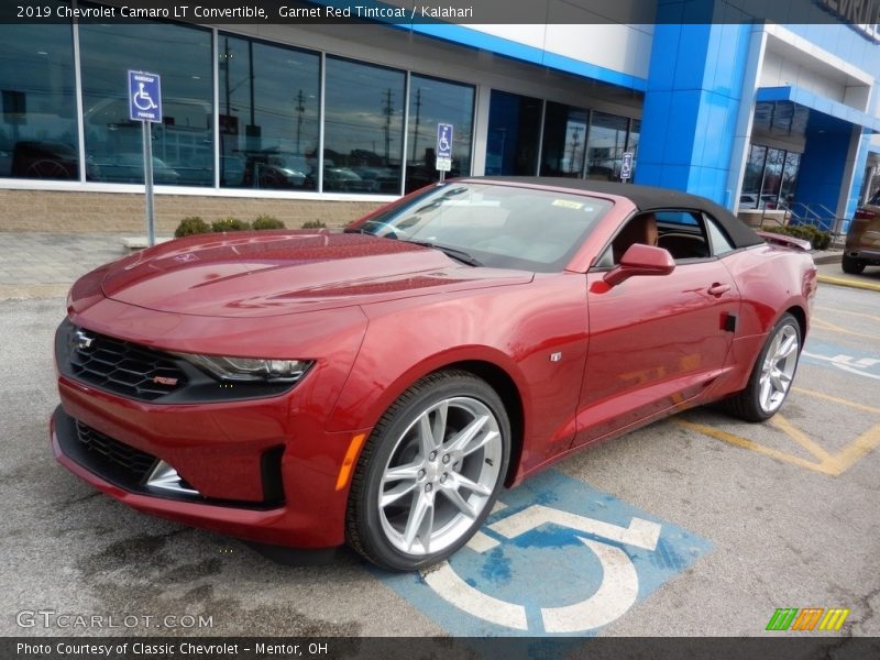 Garnet Red Tintcoat / Kalahari 2019 Chevrolet Camaro LT Convertible