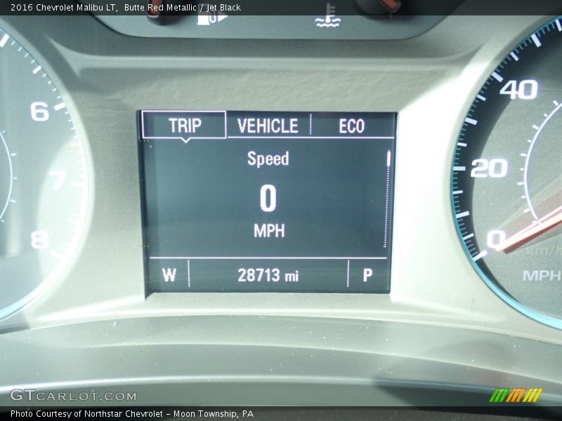 Butte Red Metallic / Jet Black 2016 Chevrolet Malibu LT