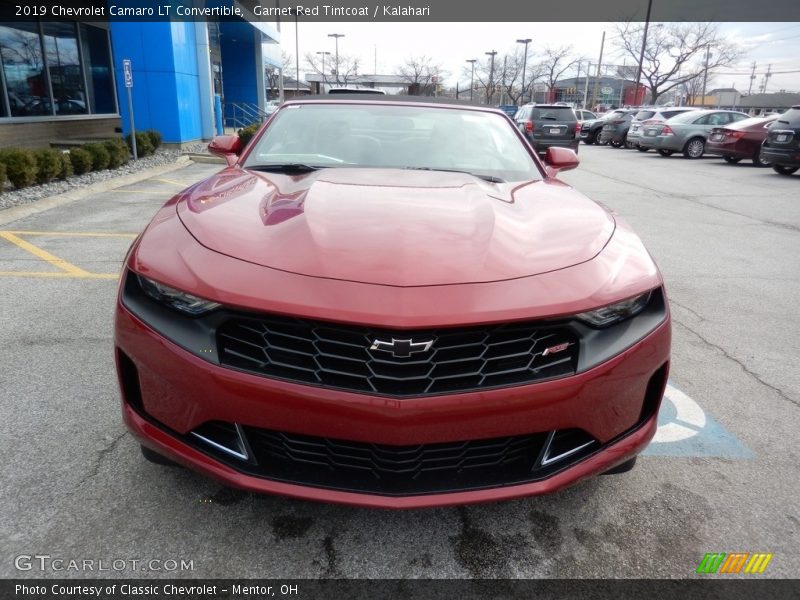 Garnet Red Tintcoat / Kalahari 2019 Chevrolet Camaro LT Convertible