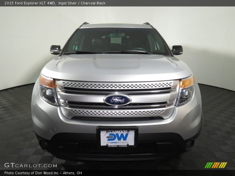 Ingot Silver / Charcoal Black 2015 Ford Explorer XLT 4WD